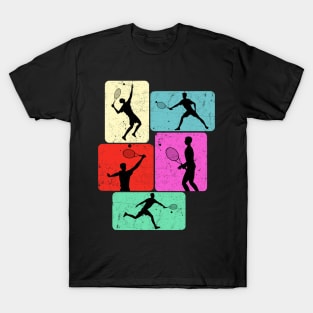 Vintage Tennis Player Sport T-Shirt